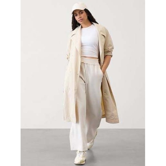 Athleta Jackets & Blazers - NWT Athleta Luna Cream Off White Trench Coat Womens SIZE XL MSRP $229